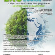 Więcej o: V edycja Międzyszkolnego Konkursu Interdyscyplinarnego Eko – Zośka (Neutralność klimatyczna)